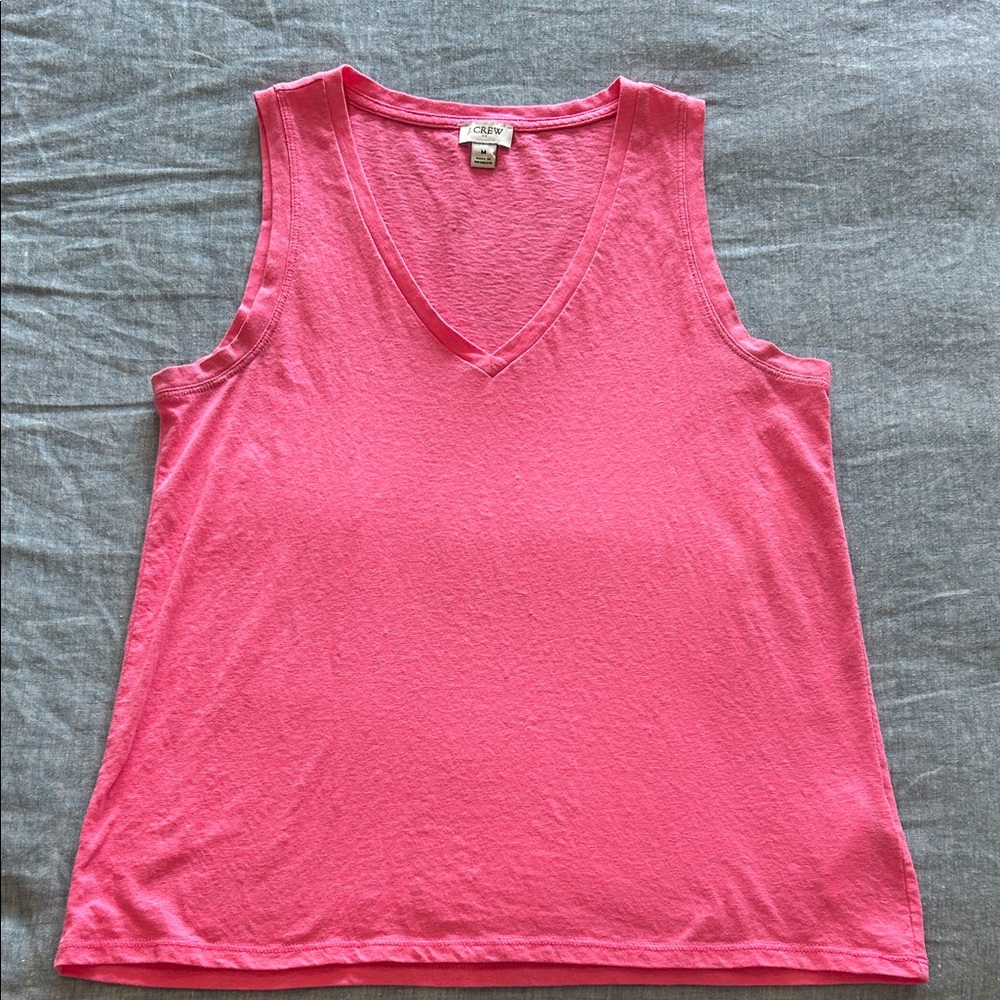 J. Crew Vivid Pink Tank Top